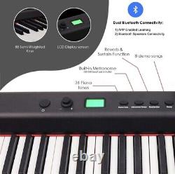 Dulcette DX-10 88-Key Portable Piano Keyboard Dual 25W Speakers