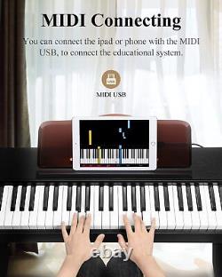 Eastar 61 Key Digital Piano Keyboard With Wood Stand 500 Tones 300 Rhythms