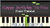 Easy Piano Tutorial Happy Birthday To You Slow Tempo