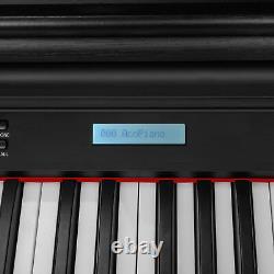 Electric 88-Key Digital Music LCD Display Piano Keyboard WithAdapter+3-Pedal Board