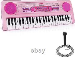 Electric Keyboard 49 Keys-Portable Digital Musical Karaoke Piano Keyboard