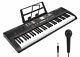 Electric Keyboard Piano 61-key, Multifunctional Musical Piano Keyboard Black