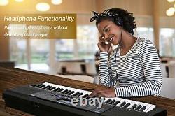 Electric Keyboard Piano 61 Keys, Musical Piano Keyboard with Headphone 61-Key