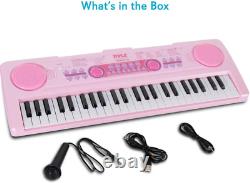 Electric Keyboard Piano for Kids-Portable 49 Key Electronic Musical Karaoke Keyb