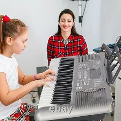 Electric Keyboard Piano with Stand 61 Key Portable Digital Music Keyboard GDT