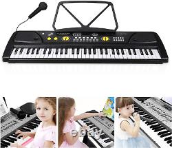 Electronic 61 Keys Music Piano Keyboard Portable Digital with Built in Speakers