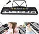 Electronic 61 Keys Music Piano Keyboard Portable Digital With Built In Speakers