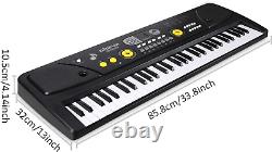 Electronic 61 Keys Music Piano Keyboard Portable Digital with Built in Speakers