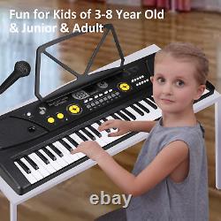 Electronic 61 Keys Music Piano Keyboard Portable Digital with Built in Speakers