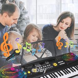 Electronic 61 Keys Music Piano Keyboard Portable Digital with Built in Speakers