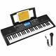 Electronic Keyboard Piano 61 Key Digital Piano With Sheet Music Stand And Mic