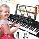 Electronic Keyboard Piano 61 Key, Portable Piano Keyboard With Music Stand