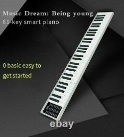 Electronic Keyboard Portable 61-key Piano Musical Instrument Rechargeable Device