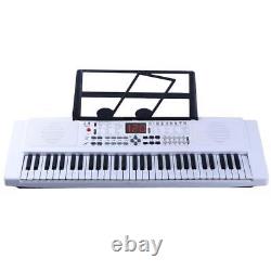 Electronic Music Piano Early Educational Music Instrument for Kids 61 Keys b/w