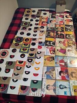 Elvis 45 record lot, all Elvis. 80 + items. Picture sleeves, READ and LOOK
