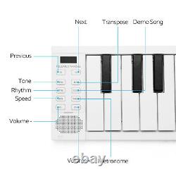 Foldable Piano Digital Piano Portable Electronic Keyboard Kit Musical Instrument