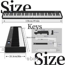 Folding Piano 88 Key Keyboard with Upgrade Full Size Semi 88 Key Weighted