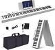 Folding Piano Keyboard, 88 Key Full Size Semi-weighted Foldable Keyboard Piano