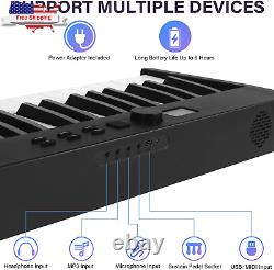 Folding Piano Keyboard, Electric Keyboard 88 Keys Semi-Weighted Digital Foldable