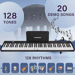 Folding Piano Keyboard, Kmise Electric Keyboard 88 Keys Semi-Weighted Digital Fol