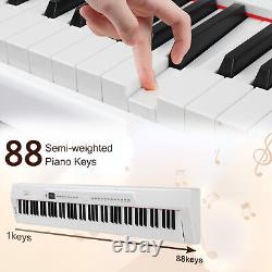 Glarry 88-Key Full Size Semi-Weighted Digital Piano Electronic Keyboard + Bag