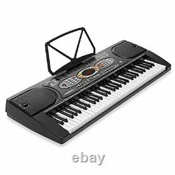 Hamzer 61-Key Electronic Keyboard Portable Digital Music Piano with H Stand