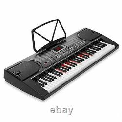 Hamzer 61-Key Electronic Keyboard Portable Digital Music Piano with Lighted K