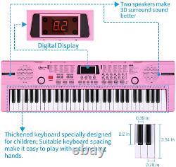 Hricane Kids Piano Keyboard, 61 Keys Beginner Electronic Keyboard Portable Music