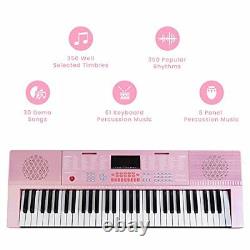 JMFinger 61 Electronic Portable Digital Piano Keyboard for Beginners Kids wit