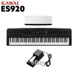 KAWAI Electronic Piano ES920B with power adapter, music stand, damper pedal F/S