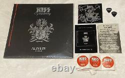 KISS SYMPHONY ALIVE IV VINYL 3x RECORD LP + SIGNED AUTOGRAPHED CD BOOKLET & MORE
