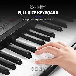 Keyboard Piano, 54 Key Piano Keyboard, Electric Keyboard with Microphone, Music