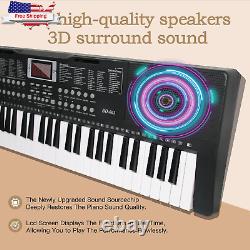 Keyboard Piano 61 Key Electric Piano Keyboard for Beginners/Professional, Full S