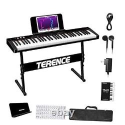 Keyboard Piano with 61 Semi-weighted Keys & 1800mAh Battery Support MIDI USB