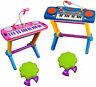 Kids Childrens 44 Key Electronic Keyboard Piano Musical Light Play Set Toy Mic