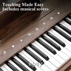 Kids Digital Piano Keyboard, Music Educational Instrument Toy, Wood Piano for