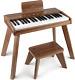 Kids Digital Piano Keyboard, Music Educational Instrument Toy, Wood Piano For 3+