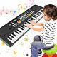 Kids Piano Keyboard, 49 Keys Portable Keyboard Electronic 49 Keys-black