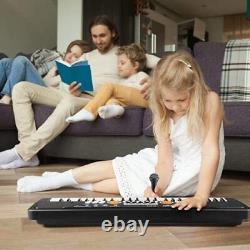 Kids Piano Keyboard, 49 Keys Portable Keyboard Electronic 49 Keys-Black