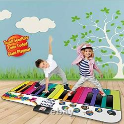 Jumbo 6 Foot Musical Keyboard Playmat for Toddlers and Kids … Floor Piano Mat 