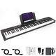 Kmise Digital Piano 88 Key Full S Semi Weighted Electronic Keyboard Music Stand