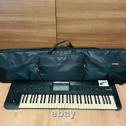 Korg KROME-61 Synthesizer Keyboard Music Workstation Black Piano used free ship