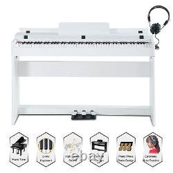 LCD 88 Key Music Keyboard piano WithStand Adapter 3 pedal board Electric Digital