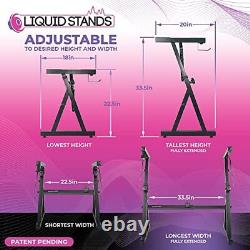 Liquid Stands Piano Keyboard Stand Z Style Adjustable and Portable Heavy Du