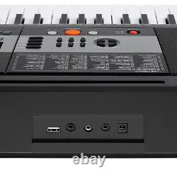 MUSTAR Black 61Key Electronic Keyboards Organs with Stand, Headphone, Microphone