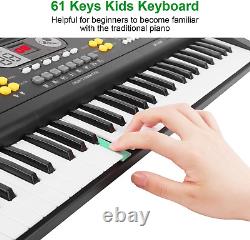 M SANMERSEN Keyboard Piano for Kids 61 Keys Electronic Piano Keyboard Music Pian