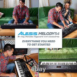 Melody 54 Electric Keyboard Digital Piano with 54 Keys, Speakers, 300 Sounds