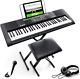 Melody 61 Key Keyboard Piano For Beginners With Speakers, Stand, Bench, Headphon