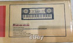 Moukey 61 Key Keyboard Piano With Stand/Music Shelf/Bench/Power Adapter/Headphones