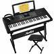 Moukey Mek-200 Electric Keyboard Portable Piano Keyboard Music Kit With Stand